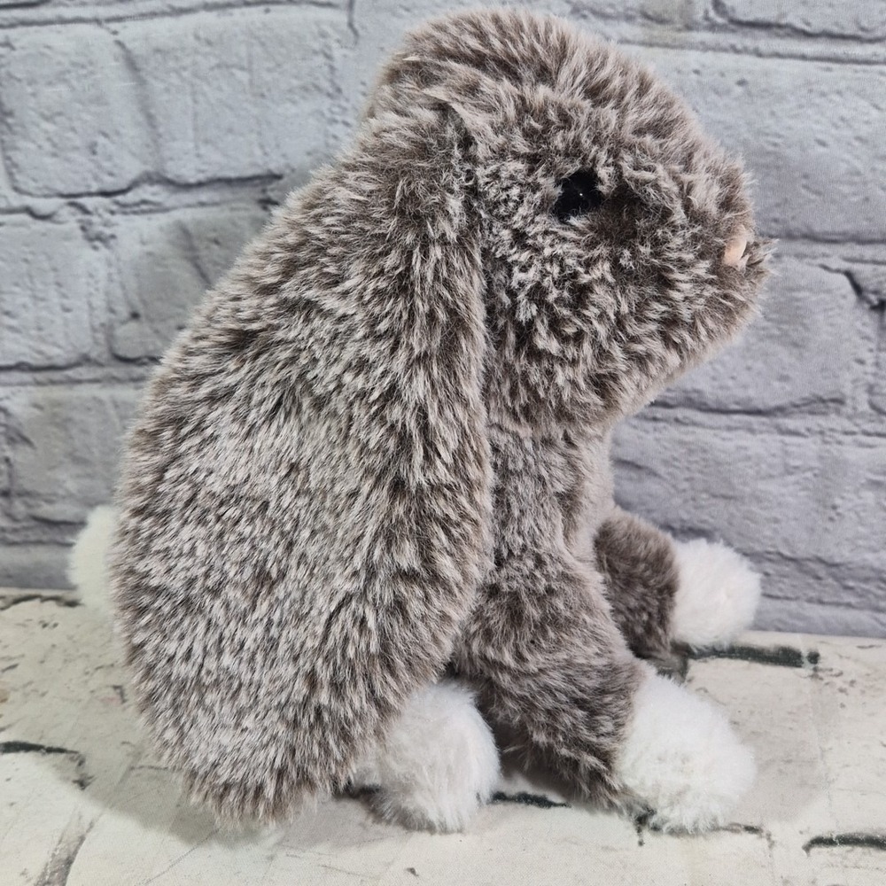 Douglas Jack Rabbit Bunny Plush #14575 Realistic Sitting Stuffed Animal Toy